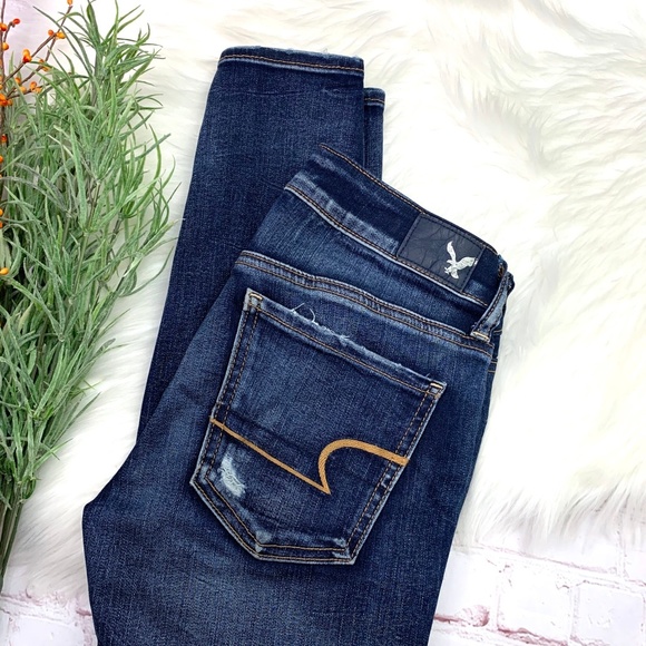 🚫SOLD! 👖NWOTI•AEO🦅•I Destroyed Superlow Jegging - Picture 2 of 8